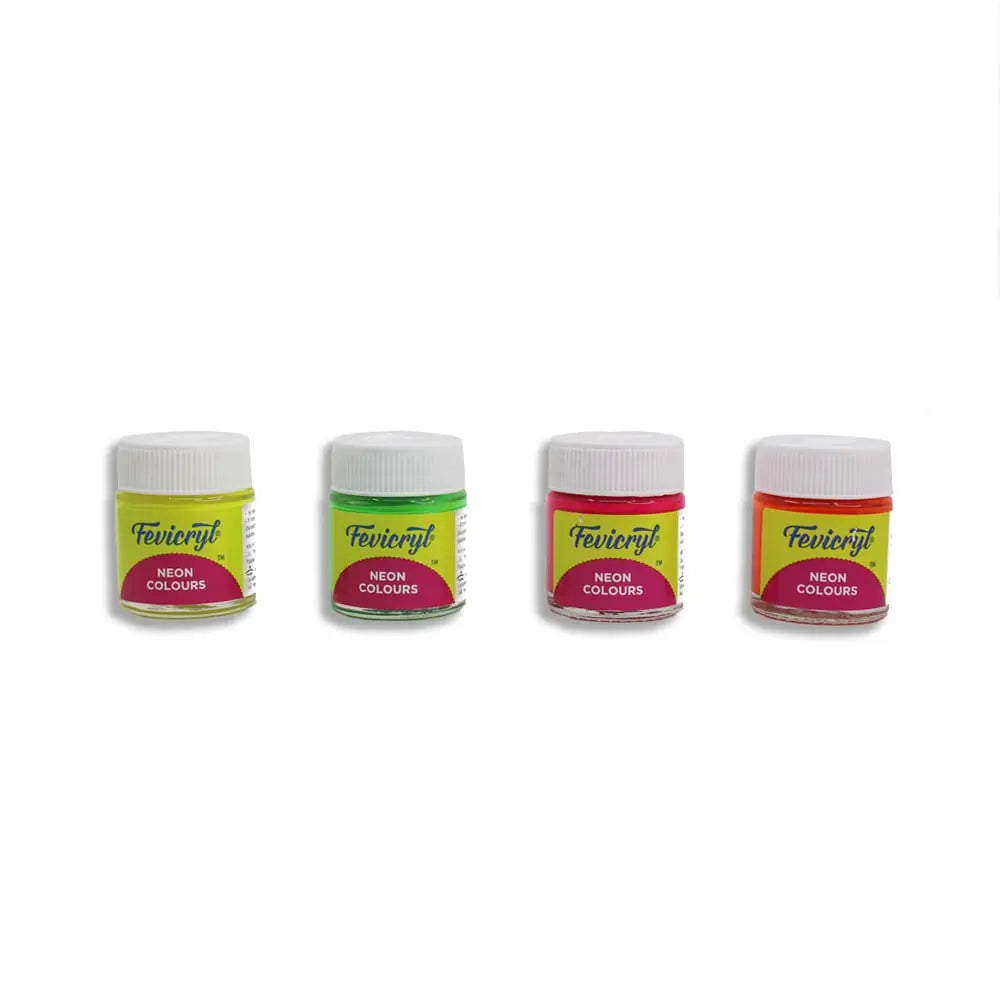 PIDILITE FEVICRYL NEON COLOURS SET of 4 Pidilite